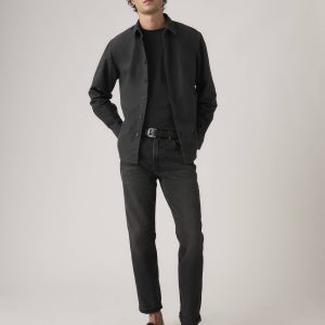 리바이스 502 Taper Fit 셀비지 남성용 청바지 Black