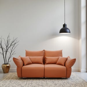 플로우 플렉스 비건레더 가죽 소파 3인