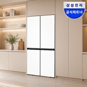 삼성 비스포크 Ai 냉장고 4도어 1등급 RM70F64R1X 637L 키친핏 Max 새틴화이트