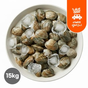 냉동 피바지락 15kg (500gX30) 해감 바지락 세척 술찜 칼국수 조개 업소용