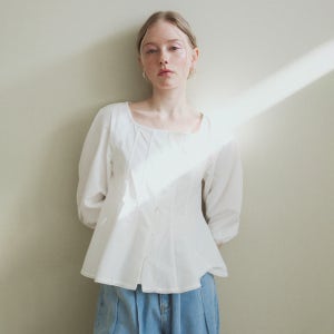 [로지레이어] [블랙 4월초출고예정] 훌절개블라우스