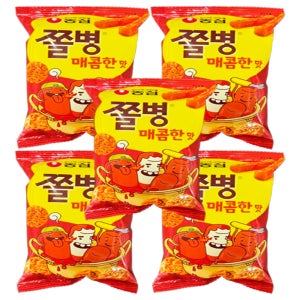 농심 쫄병 매콤한맛 82g X 5개