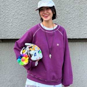 MERCI-2823 무무 랍바 스티치 쭈리 맨투맨 티셔츠 [3color]