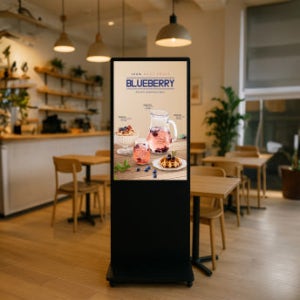 광고모니터 43인치 디지털 사이니지 DID 광고 디스플레이 스탠드형 매장/메뉴판 모니터