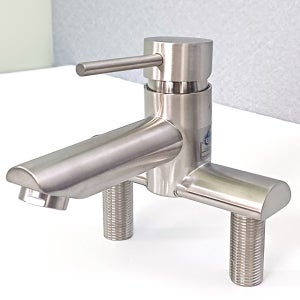 세면대 수전 롱타입 2홀 무광 스텐 욕실 수도꼭지 투홀 세트 교체