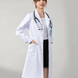 에이코어 여성 슬림 핏 의사 약사 영양사 실험실 가운
