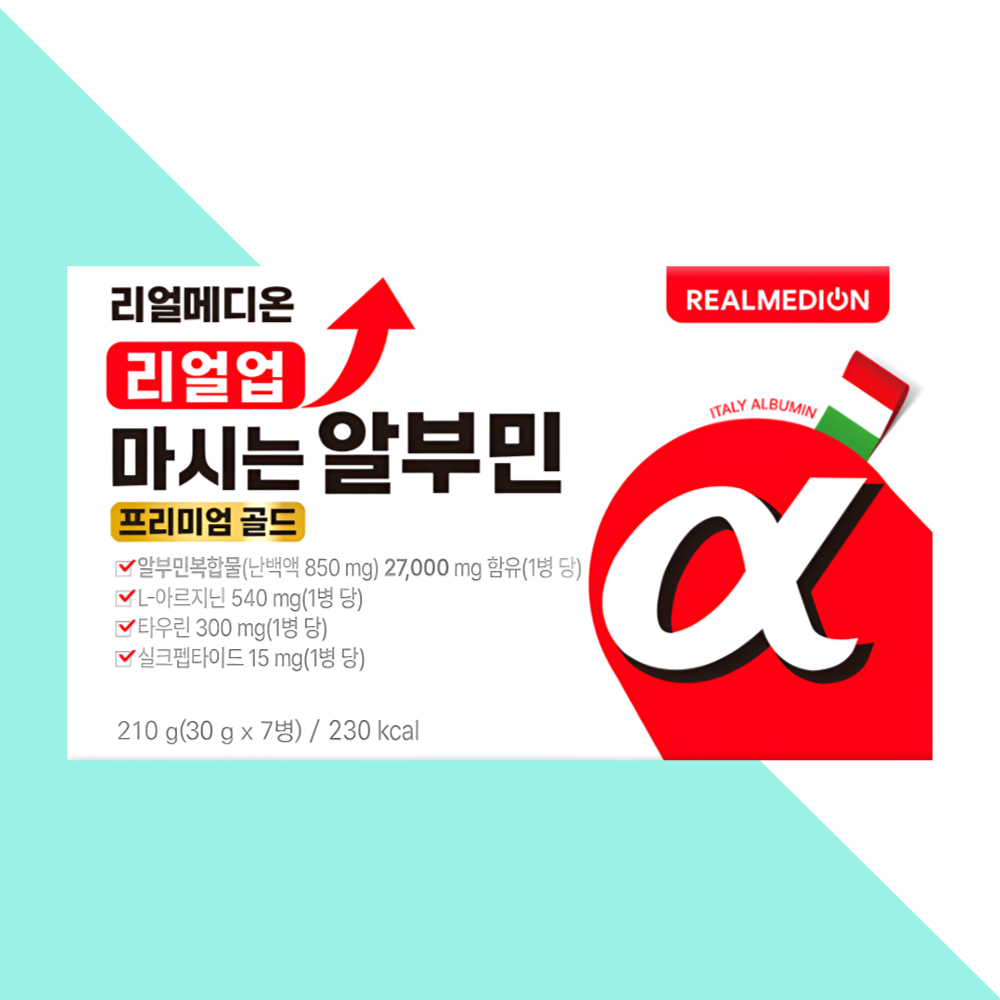 리얼메디온 마시는 알부민 타우린 프리미엄골드 7병X1개