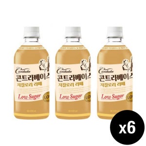 롯데 콘트라베이스 저칼로리 라떼 카페라떼, 500ml, 6개