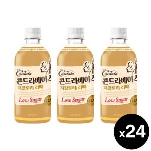롯데 콘트라베이스 저칼로리 라떼 카페라떼, 500ml, 24개