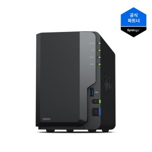 시놀로지 DS223 2베이 NAS 8TB HAT3300 전용 하드 4테라x2