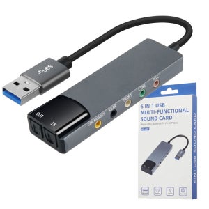 PC 노트북 USB 외장형 사운드카드 5.1채널 SPDIF 광출력 (7.1ch) 오디오젠더