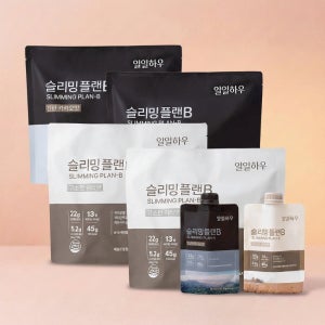 일일하우 슬리밍 플랜B 식사대용 단백질 쉐이크 다이어트 식물성 파우치 귀리(반) + 카카오(반), 45g, 14개