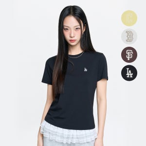 [MLB] 여성 베이직 슬림핏 반팔 티셔츠 (4 COLOR)
