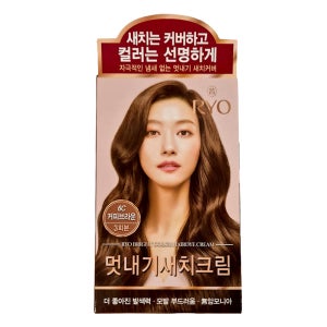 려 우아채 무암모니아 새치커버 염모제 셀프 염색약 120g, 6C 커피브라운, 1개