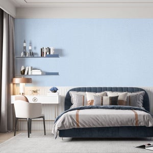 NG 실크벽지 1mX2.5m 라인 딥블루/결로현상 곰팡이방지