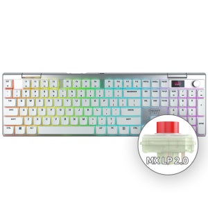 체리 엑스트리파이 MX 10.1 LP 8K 무선 게이밍 키보드 한글판 실버, LP적축