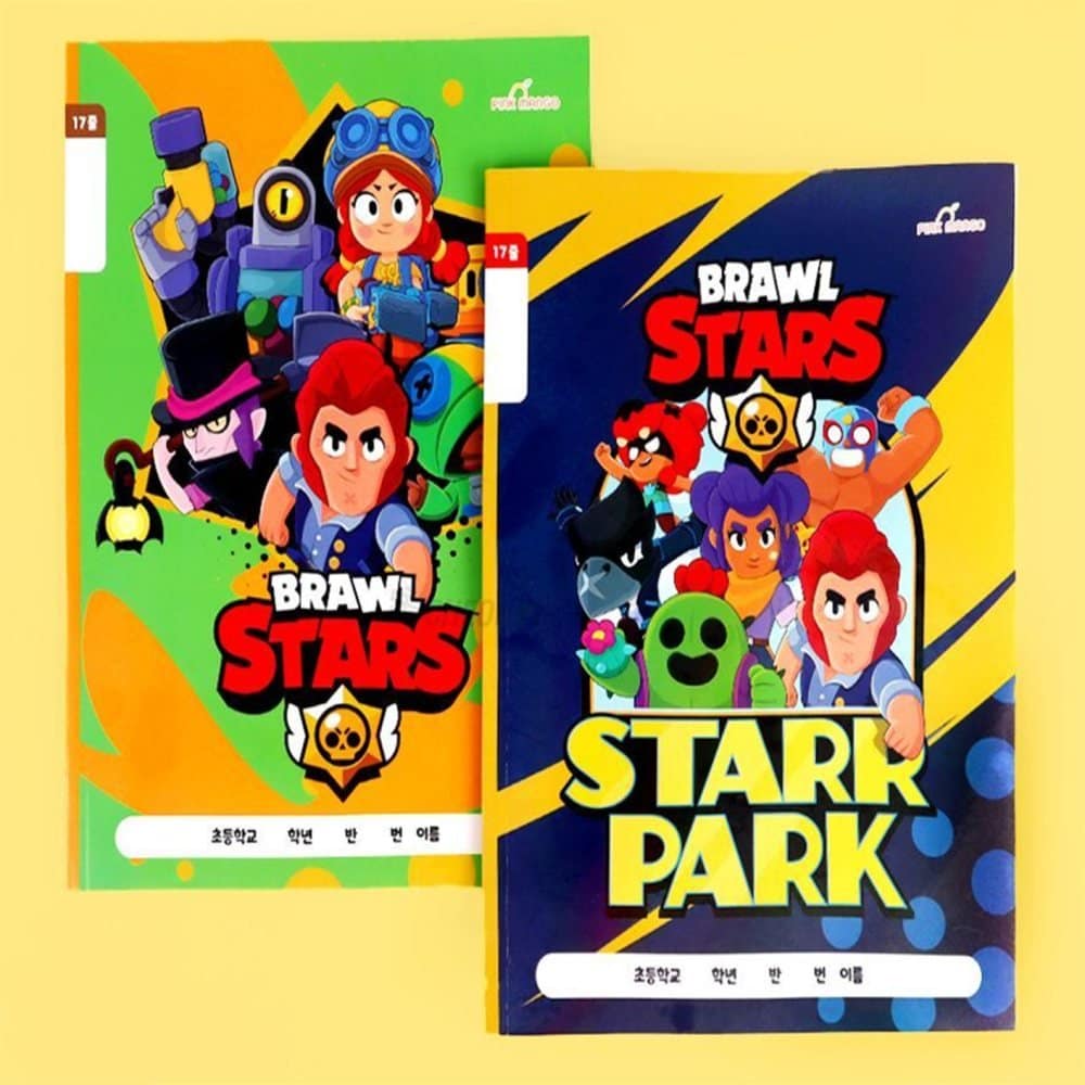 [llon몰] 브롤스타즈 저학년노트 <b>동일</b>디자인8권 랜덤발송 <b>공부</b>노트 초등줄공책