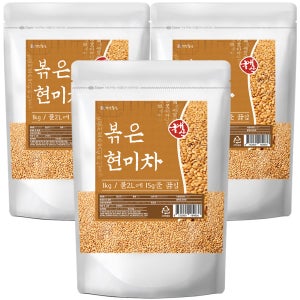 국산 볶은 현미차 1kg, 3개