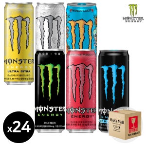 몬스터에너지 제로 울트라 시트라 망고로코 파이프라인펀치 355ml 24캔 4개씩 에너지음료