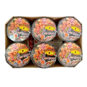 오뚜기 WOW 새우진짬뽕 컵 (80GX6) 감칠맛 캠핑음식 간편식 편의점 80g 1세트