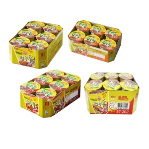 오뚜기 컵누들 매찜로마 (매콤X매콤찜닭X 로제X 마라탕) 감칠맛 캠핑음식 간편식 편의점 1세트