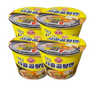 오뚜기 옛날 사골곰탕면 감칠맛 캠핑음식 간편식 편의점 105g 4개 1세트