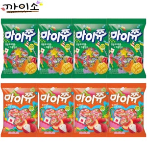 마이쮸 애플망고+캔털루프멜론 핑크리치+써니피치 혼합 8봉