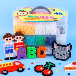 오늘놀이 8mm 디폼 블럭 대용량세트 10000pcs 24색 도구 포함 KC 어린이 안전