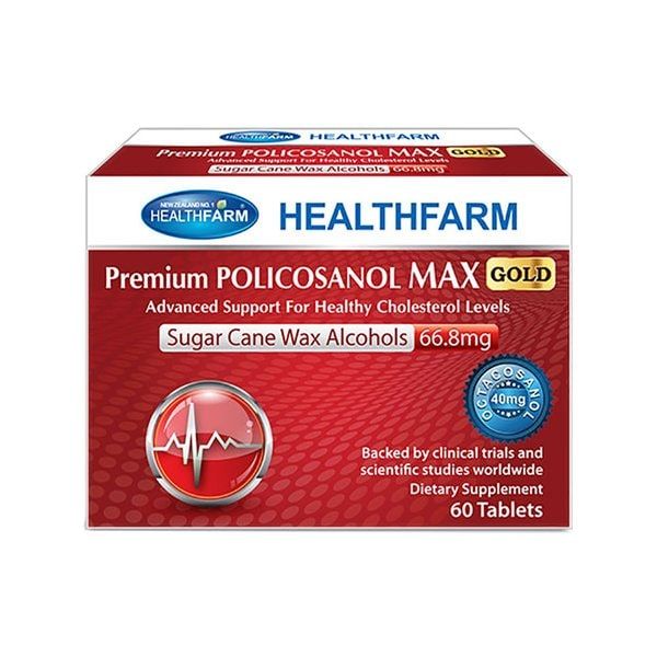 뉴질랜드 HealthFarm 헬스팜 <b>프리미엄 폴리코사놀 맥스 골드</b> 66.8mg 60정