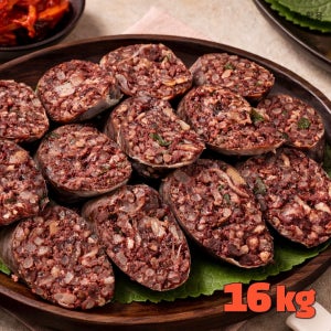 프리미엄 파주토종순대 찹쌀 고기 야채 듬뿍 청춘푸드코리아 국밥용 순대 2kg, 8개
