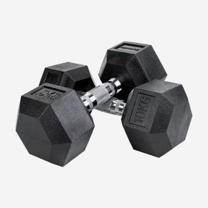 짐맨 PEV 육각 덤벨 냄새없는 아령 10kg