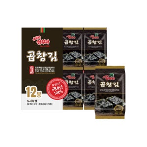 소문난삼부자 곱창김 5g x 12봉 도시락김