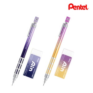펜텔 그래프 1000 리미티드10 오로라 한정판 일본샤프 그라데이션+지우개 세트 0.5mm