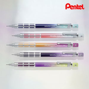 펜텔 그래프 1000 리미티드10 오로라 한정판 샤프 그라데이션+지우개 세트 0.5mm