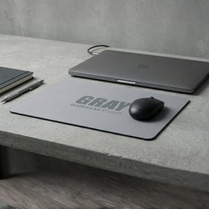 강화유리 마우스패드 유리패드 데스크테리어 데스크매트 GRAY