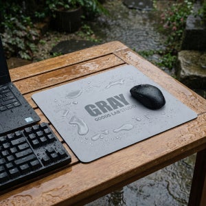 강화유리 마우스패드 유리패드 데스크테리어 게이밍 GRAY