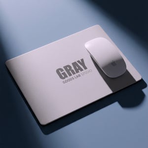 강화유리 마우스패드 유리패드 데스크테리어 게이밍 GRAY