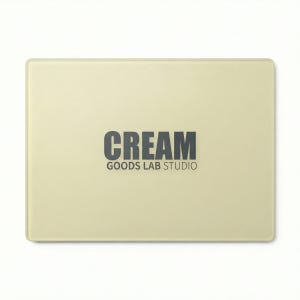 GOODSLABSTUDIO 강화 유리패드 게이밍 마우스패드 CORE CREAM, L