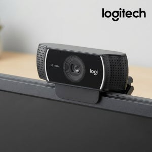 (국내정품) 로지텍 C922 프로 스트리밍 웹캠 FHD 60fps 유튜브 방송용 삼각대 포함