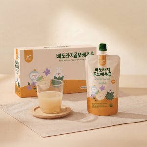 리틀스푼 배도라지 곰보배추 즙 돌 아기 유아 착즙 과채 주스 100ml, 10개