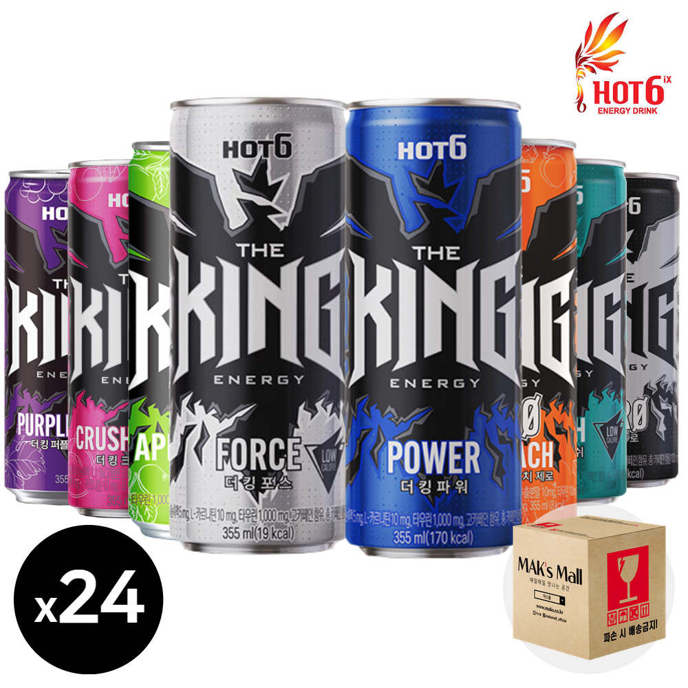 핫식스 더킹 8종 355ml 24캔 (17,780원) (무료)