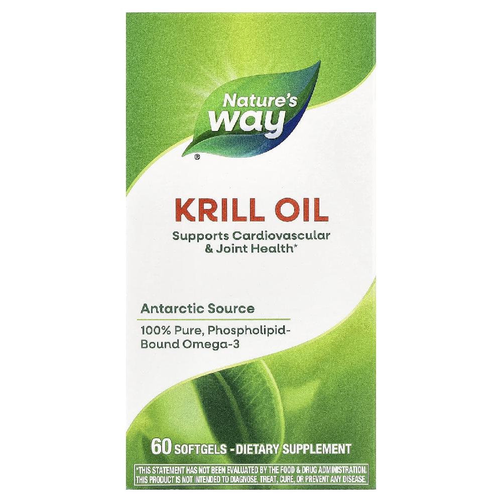 <b>네이처스웨이 크릴 오일</b> Krill Oil 오메가3 DHA EPA 소프트젤 60정