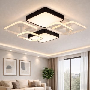 스페이스 LED 거실등 100W 사각 디자인 모던 인테리어 방등 거실조명 주광색