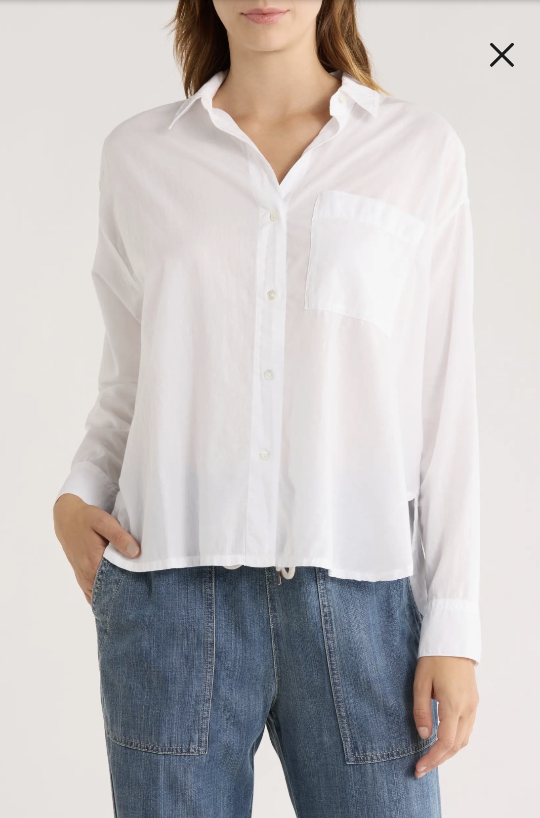제임스 펄스 Oversize Long Sleeve Button-Up Shirt 셔츠