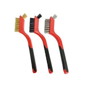 다용도브러쉬 3종 녹 제거 찌든때 틈새솔 칫솔형 와이어 철 브러시 청소솔