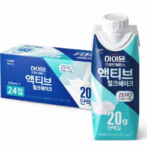 하이뮨 액티브 밀크쉐이크 제로 250ml X 24팩