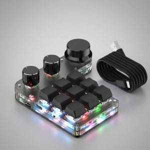 3노브 9키 커스텀 매크로 키보드 한손 기계식 키패드 포토샵 단축키 영상편집