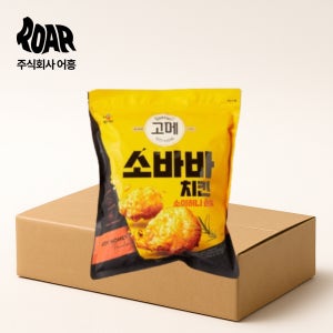 고메 소바바 치킨 1box (1kg x 8봉) 소이허니 순살 냉동치킨