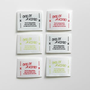 (3입) 세상에 하나뿐인 폴리 실크 인쇄라벨 국내생산 핸드메이드 뜨개 소잉 부자재