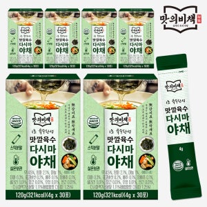 맛의비책 맛깔육수 코인육수 분말스틱 천연조미료 다시마야채, 120g, 6개